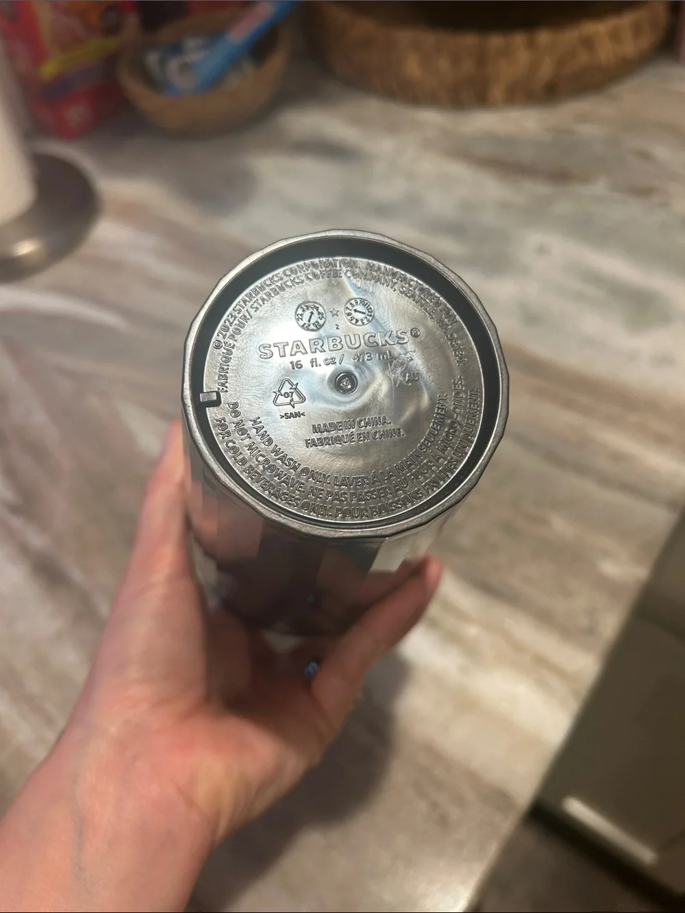 Starbucks Silver/Gray 16oz Tumbler